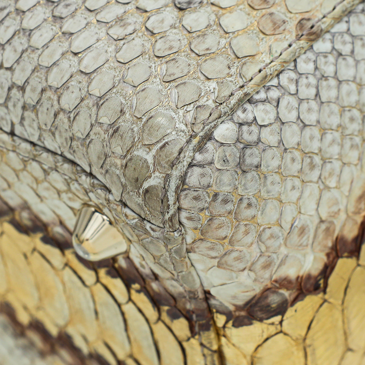 Christian Dior Bicolor Python Ombre Lady Dior Large Bag Rovelle Bags