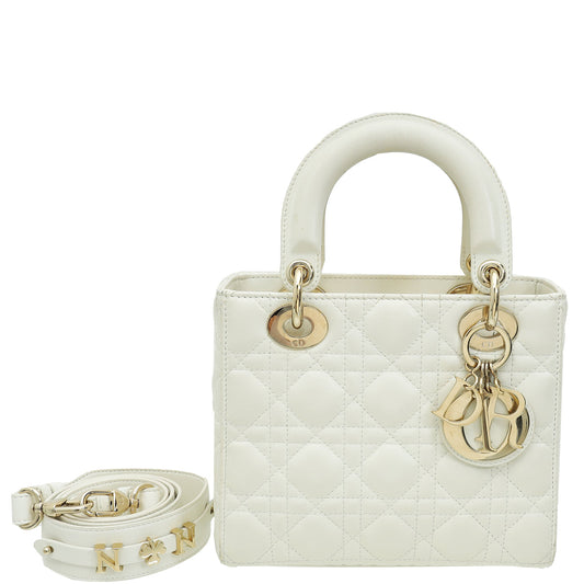 Christian Dior White Lady Dior Small My Abcdior Bag Rovelle Bags