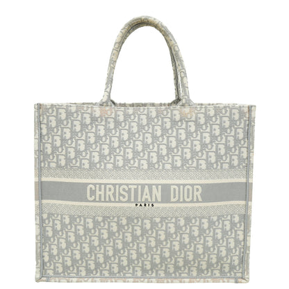 Dior Book Tote Oblique Grey Tote Bag Rovelle Bags