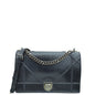 Christian Dior Navy Blue Diorama Ceramic Effect Large Flap Bag Rovelle Bags