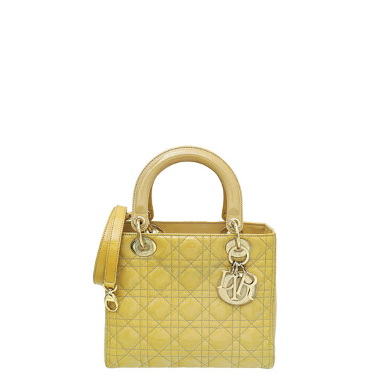 Christian Dior Beige Lady Dior Medium Bag Rovelle Bags