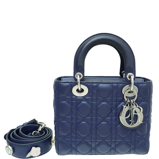 Christian Dior Navy Blue Lady Dior My Abcdior Small Bag Rovelle Bags