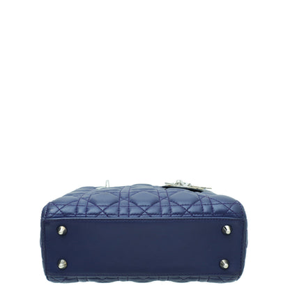 Christian Dior Navy Blue Lady Dior My Abcdior Small Bag Rovelle Bags