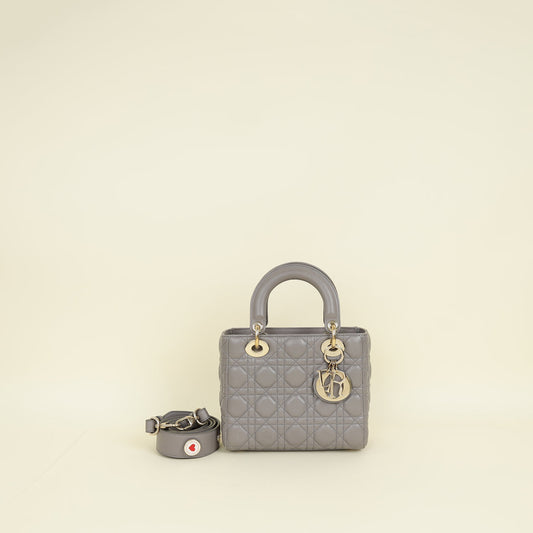 Christian Dior Grey My Abcdior Lady Dior Small Bag Rovelle Bags