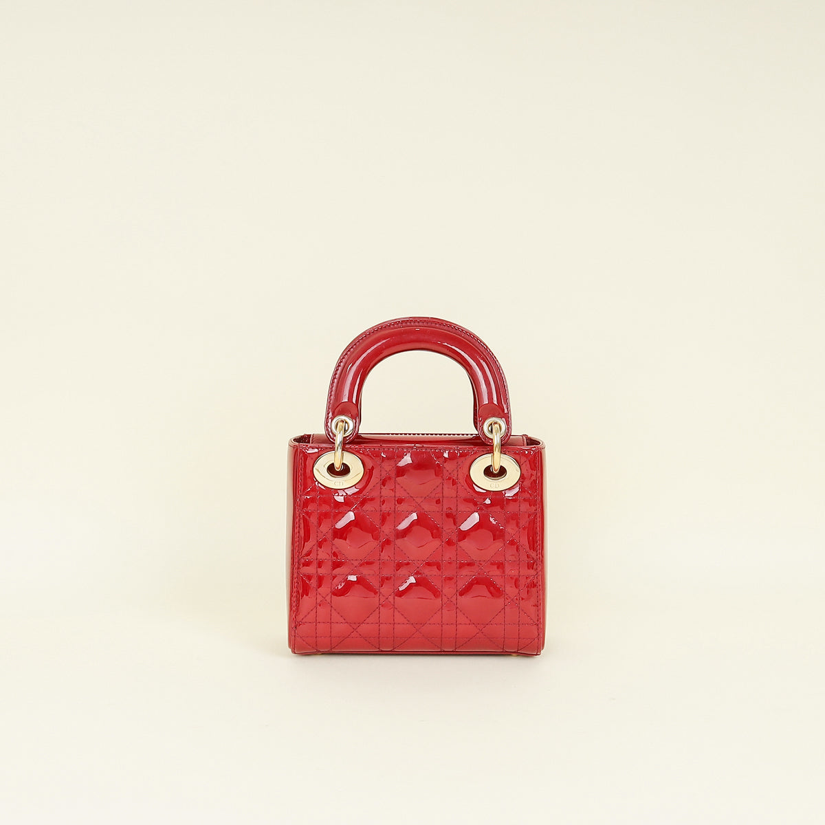 Christian Dior Red Cherry Lady Dior Mini Chain Bag Rovelle Bags