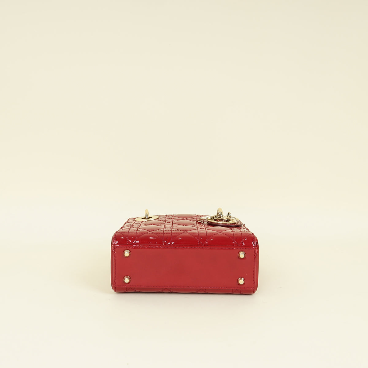 Christian Dior Red Cherry Lady Dior Mini Chain Bag Rovelle Bags