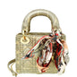 Dior Lady Dior Leather Handbag Gold Rovelle Bags