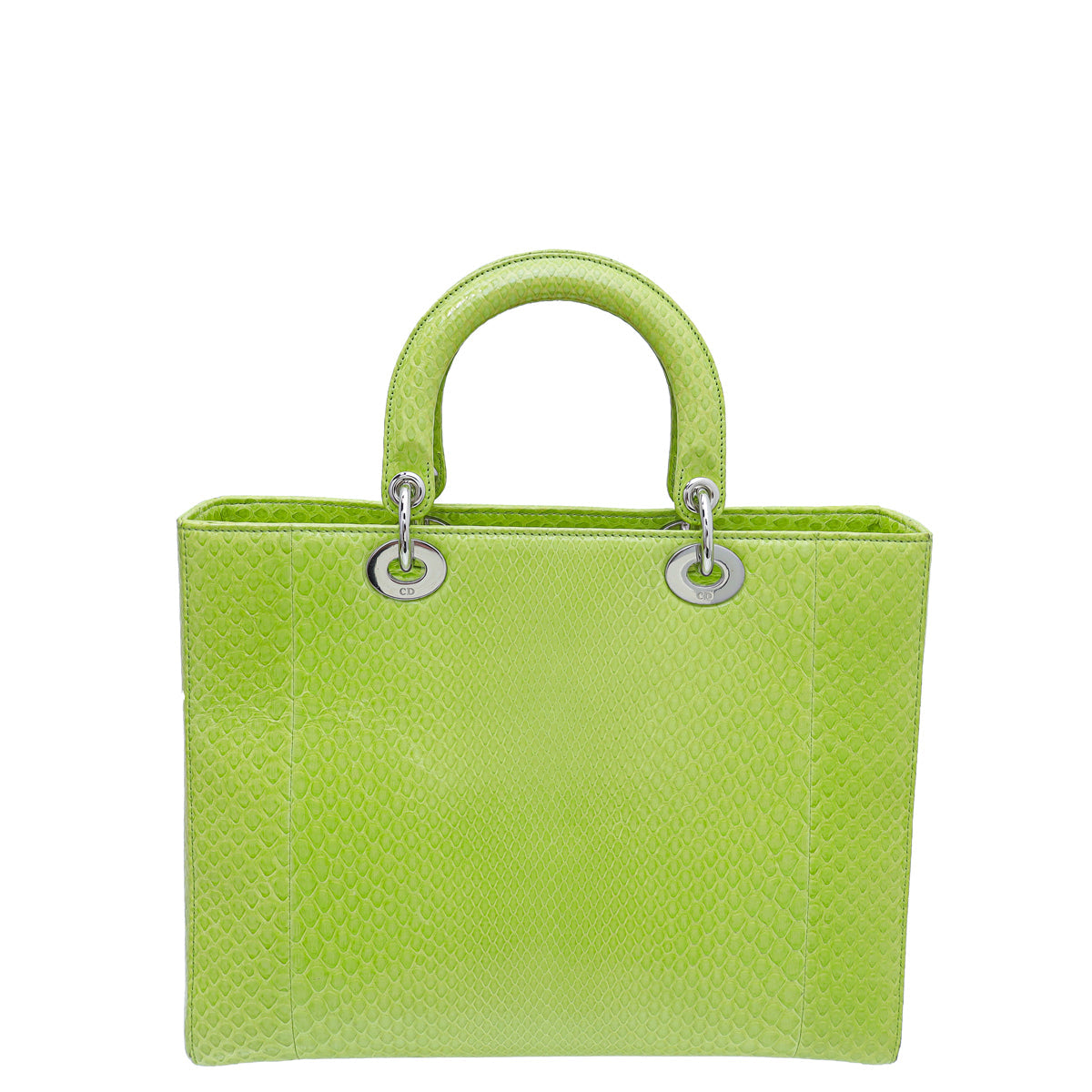 Christian Dior Kiwi Python Lady Dior Large Bag Rovelle Bags