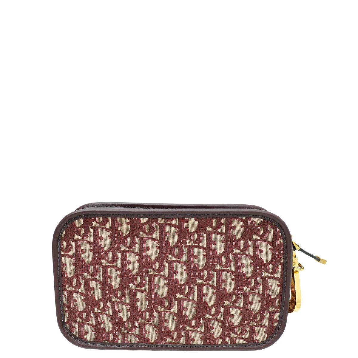 Christian Dior Burgundy Oblique Diorquake Clutch Pouch Rovelle Bags