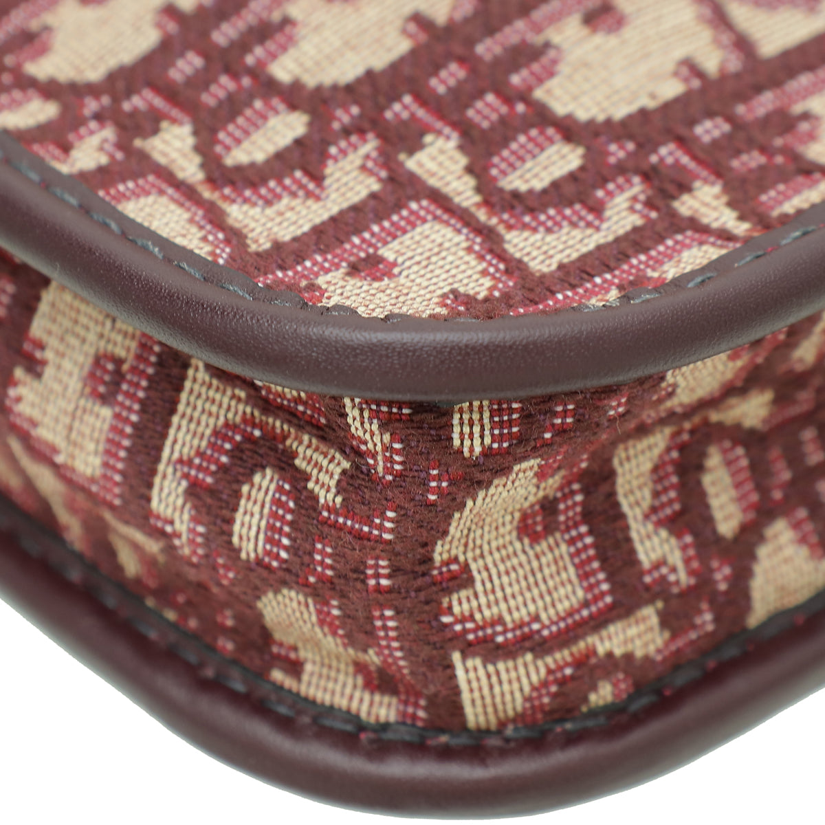 Christian Dior Burgundy Oblique Diorquake Clutch Pouch Rovelle Bags