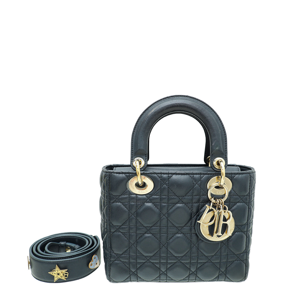 Christian Dior Dark Indigo Blue Lady Dior My Abcdior Small Bag Rovelle Bags