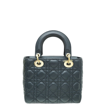 Christian Dior Dark Indigo Blue Lady Dior My Abcdior Small Bag Rovelle Bags