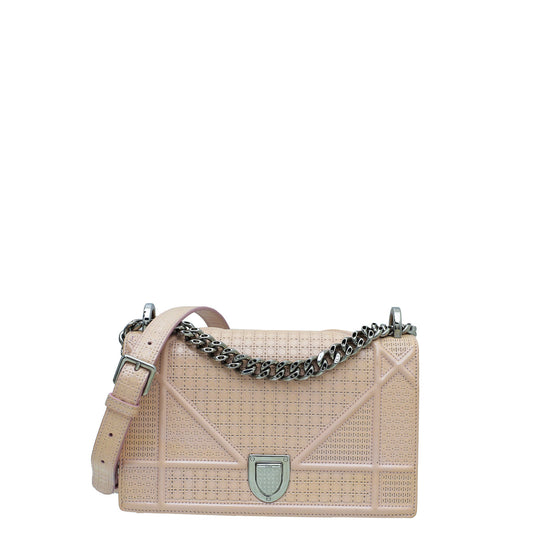 Christian Dior Cream Micro Cannage Diorama Flap Bag Rovelle Bags