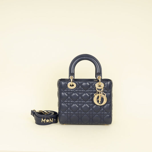 Christian Dior Navy My Abcdior Lady Dior Small Bag Rovelle Bags