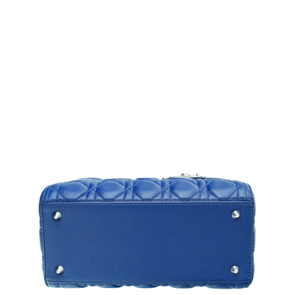 Christian Dior Blue Lady Dior Medium Bag Rovelle Bags