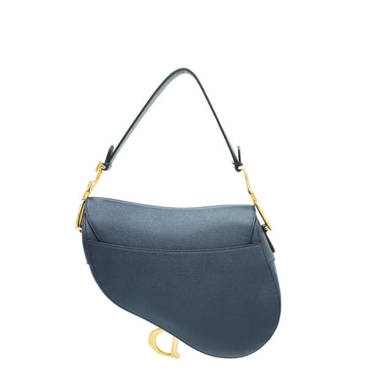 Christian Dior Navy Blue Saddle Medium Bag Rovelle Bags