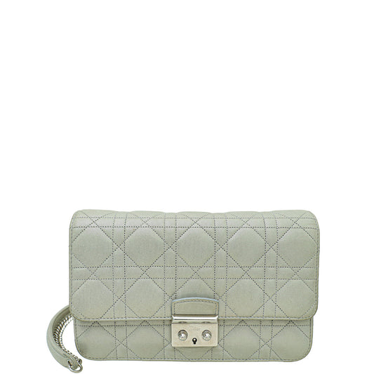 Christian Dior Grey Miss Dior Promenade Clutch Chain Bag Rovelle Bags