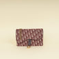 Christian Dior Burgundy Oblique Saddle Chain Pouch Rovelle Bags