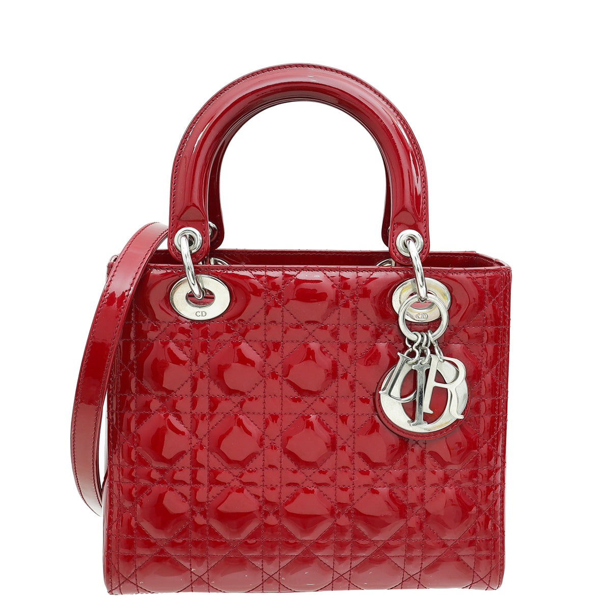 Christian Dior Red Lady Dior Bag Rovelle Bags