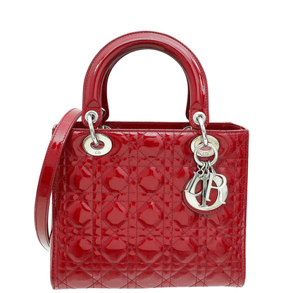 Christian Dior Red Lady Dior Bag Rovelle Bags