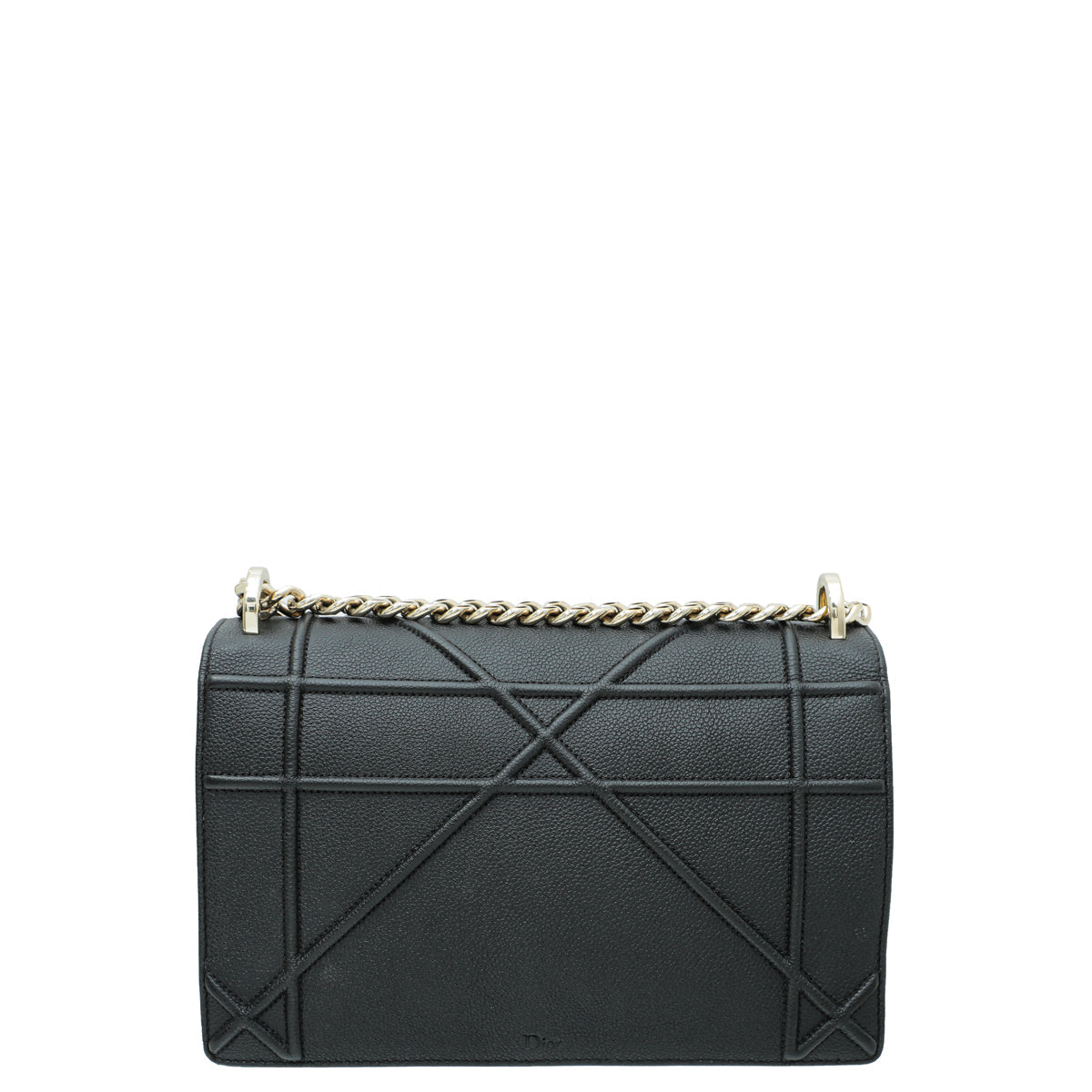 Christian Dior Black Diorama Flap Medium Bag Rovelle Bags