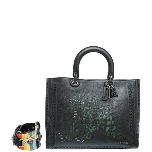 Christian Dior Multicolor X Niki De Saint Phalle Dragon Lady Dior Large Bag Rovelle Bags