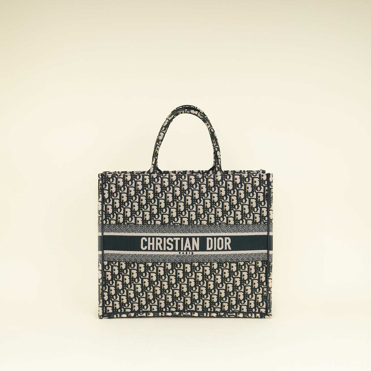 Dior Book Tote Oblique Green Tote Bag Rovelle Bags