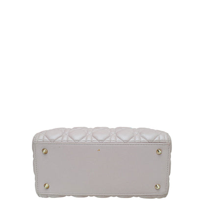 Christian Dior Light Pink Lady Dior Lambskin Medium Bag Rovelle Bags