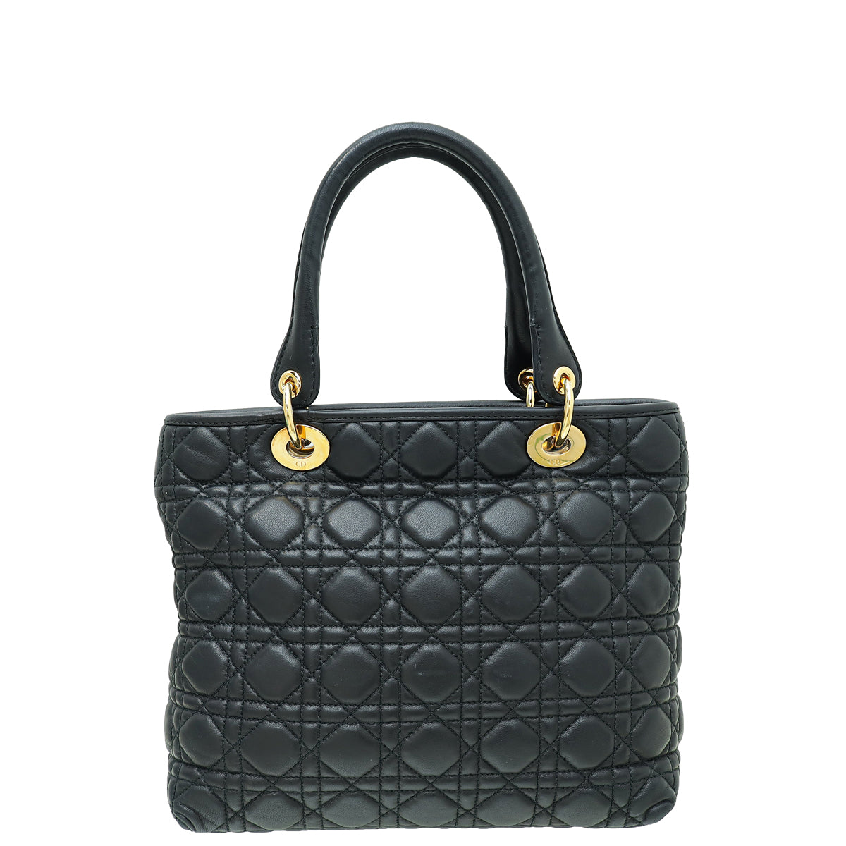 Christian Dior Black Lady Dior Cannage Soft Tote Bag Rovelle Bags