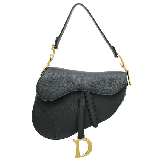 Christian Dior Black Saddle Medium Bag Rovelle Bags