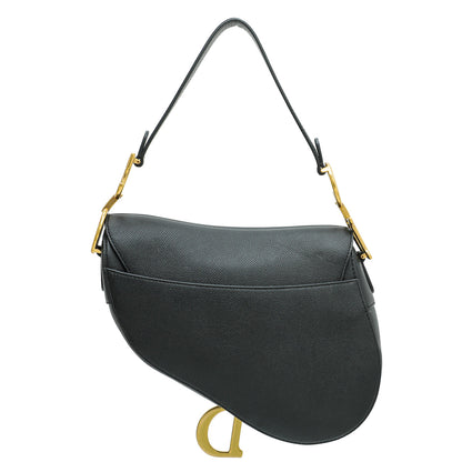 Christian Dior Black Saddle Medium Bag Rovelle Bags