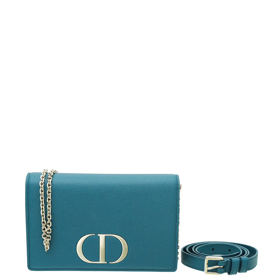 Christian Dior Turquoise 2-In-1 30 Montaigne Pouch Rovelle Bags