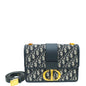 Christian Dior Blue Oblique 30 Montaigne Flap Bag Rovelle Bags