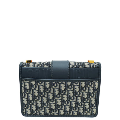 Christian Dior Blue Oblique 30 Montaigne Flap Bag Rovelle Bags