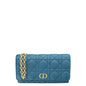 Christian Dior Steel Blue Caro Belt Pouch Rovelle Bags
