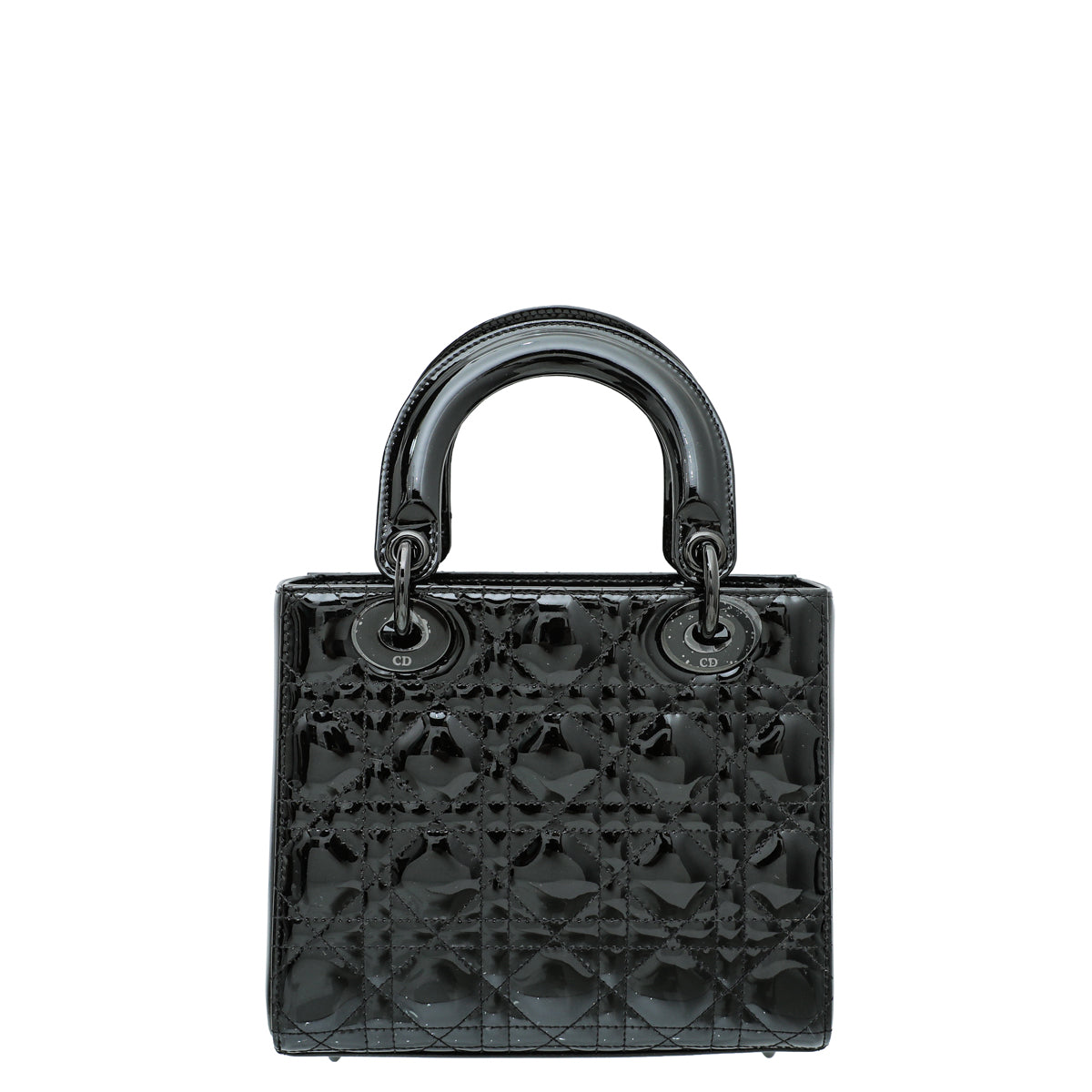 Christian Dior Black Ultraglossy Lady Dior Small Bag Rovelle Bags