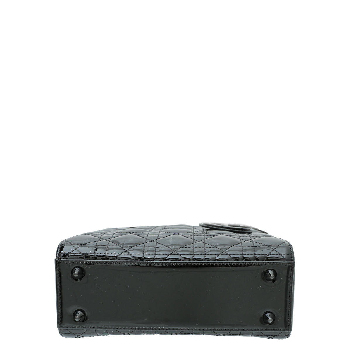 Christian Dior Black Ultraglossy Lady Dior Small Bag Rovelle Bags