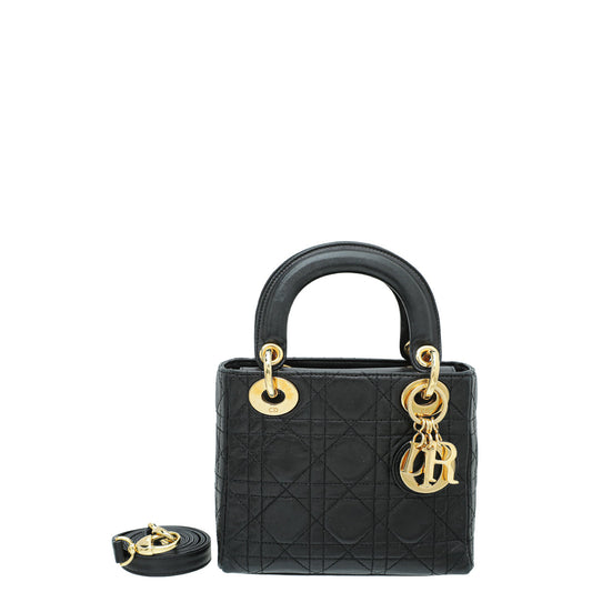 Christian Dior Black Lady Dior Mini Bag Rovelle Bags