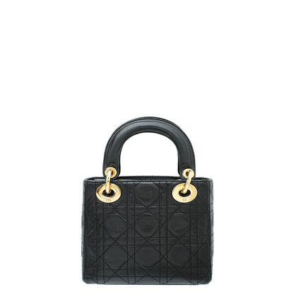 Christian Dior Black Lady Dior Mini Bag Rovelle Bags