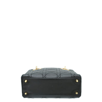 Christian Dior Black Lady Dior Mini Bag Rovelle Bags