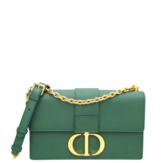 Christian Dior Forest Green Montaigne 30 Chain Shoulder Bag Rovelle Bags