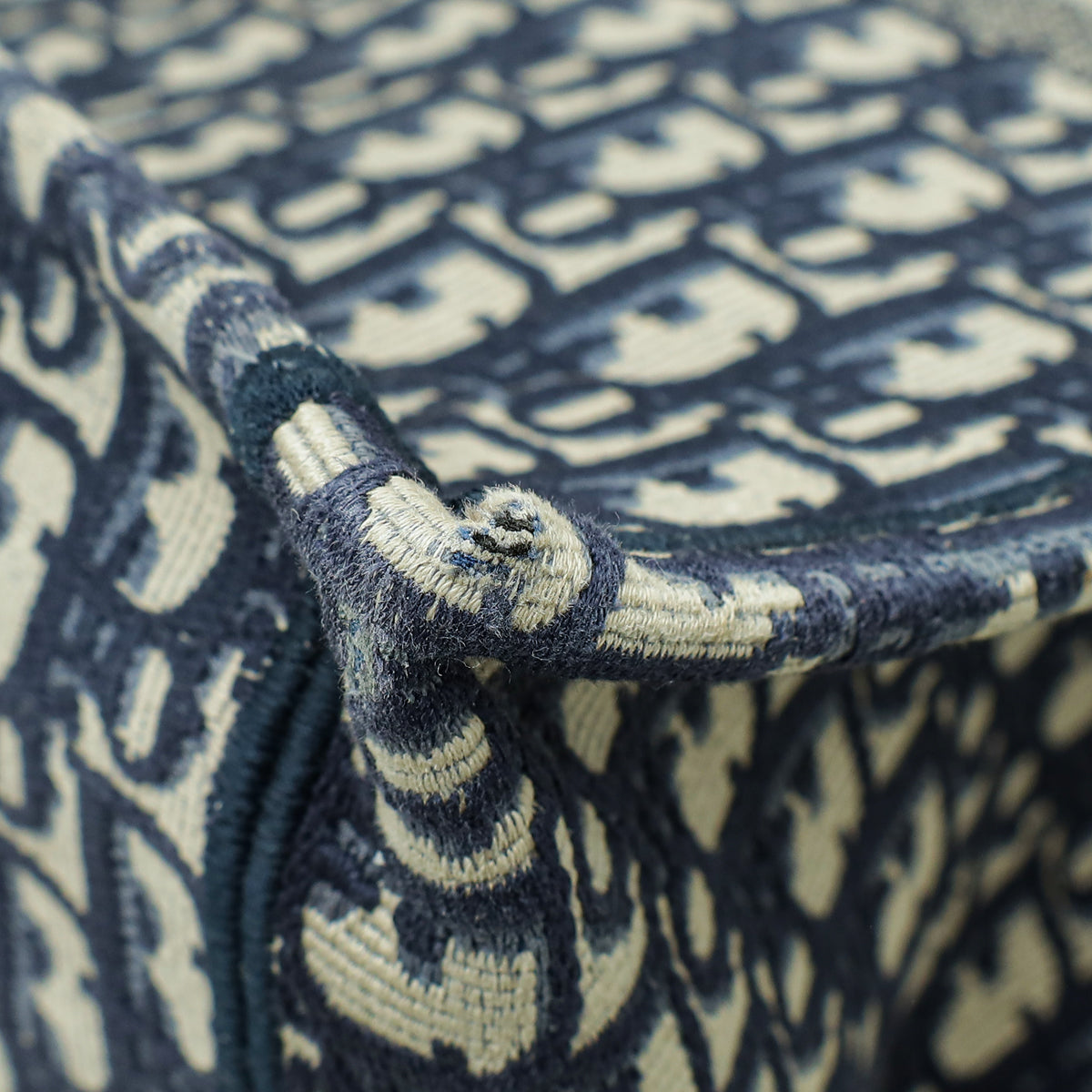 Christian Dior Navy Blue Oblique Book Tote Large Bag Rovelle Bags