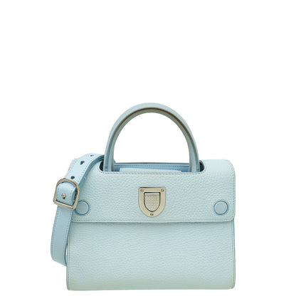 Christian Dior Baby Blue Diorever Mini Top Handle Bag Rovelle Bags