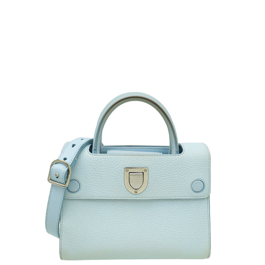 Christian Dior Baby Blue Diorever Mini Top Handle Bag Rovelle Bags
