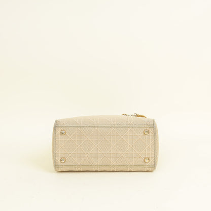 Dior D-Lite Cannage Beige Tote Bag Rovelle Bags