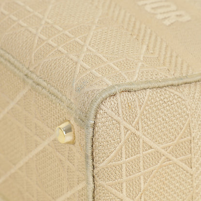 Dior D-Lite Cannage Beige Tote Bag Rovelle Bags