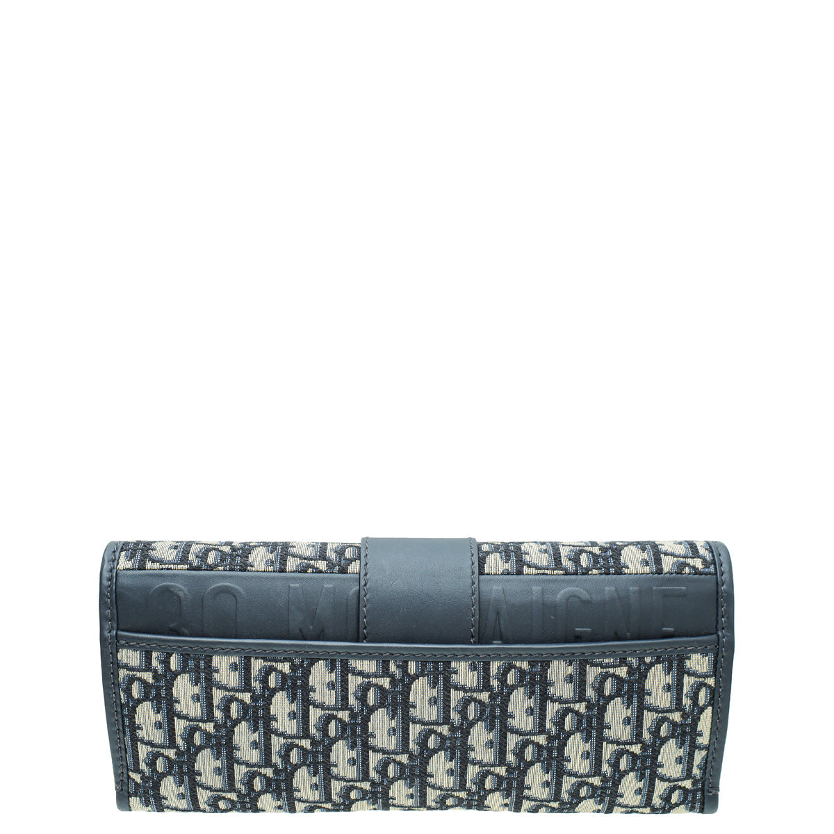 Christian Dior Navy Blue Oblique 30 Montaigne Chain Clutch Rovelle Bags