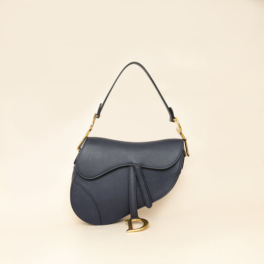 Christian Dior Navy Saddle Medium Bag Rovelle Bags