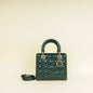 Christian Dior Emerald Green Lady Dior Medium Bag Rovelle Bags