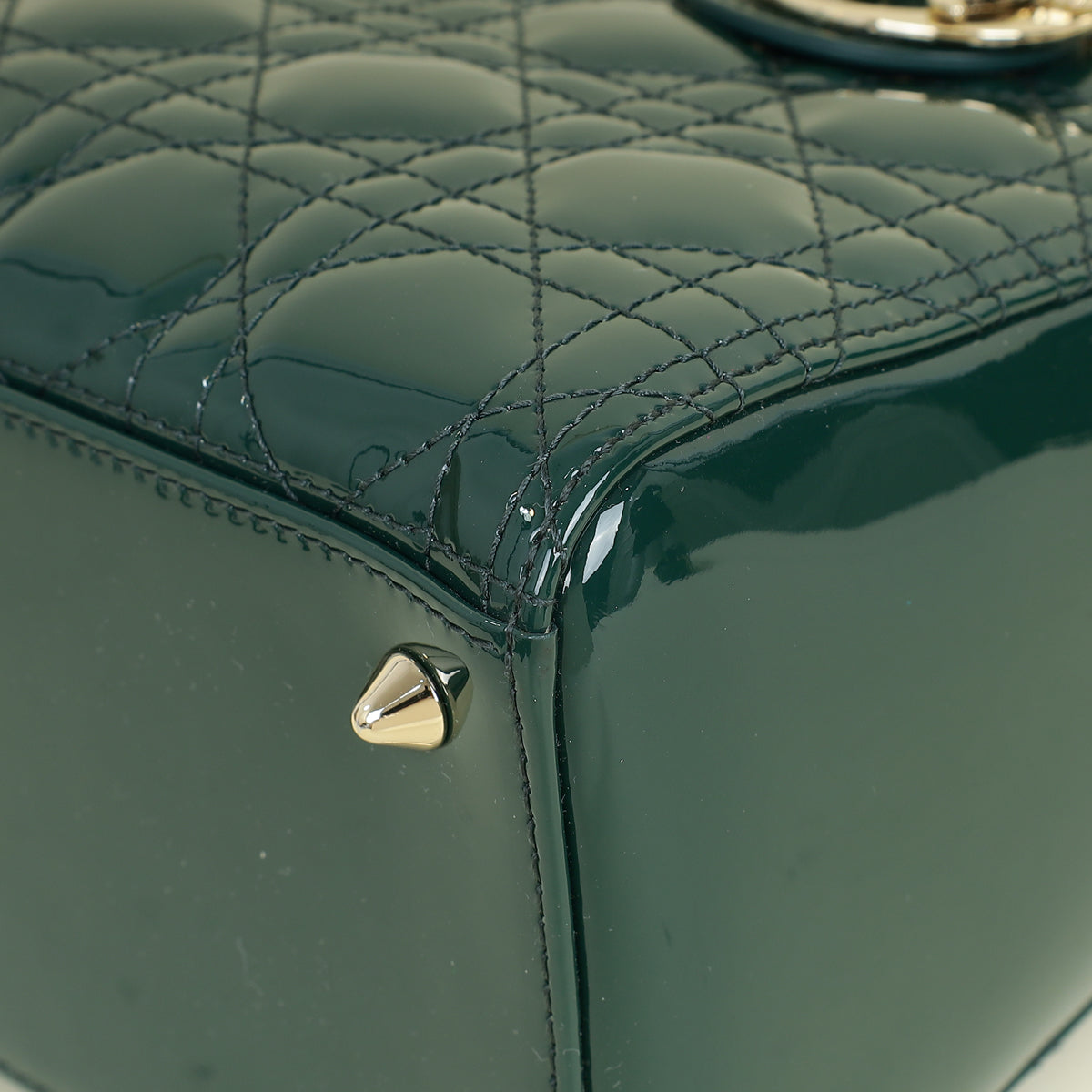Christian Dior Emerald Green Lady Dior Medium Bag Rovelle Bags